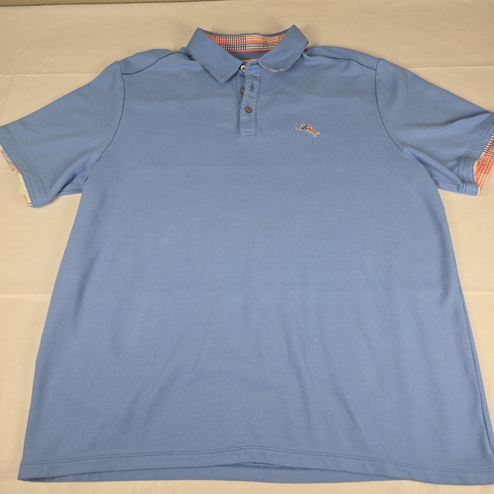 Tommy Bahama Island Zone Polo XL Blue Americana